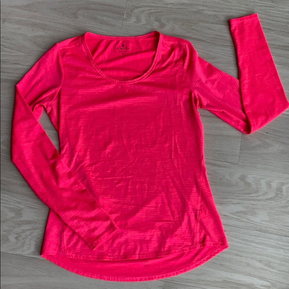 ATHLETA pink long sleeve size small